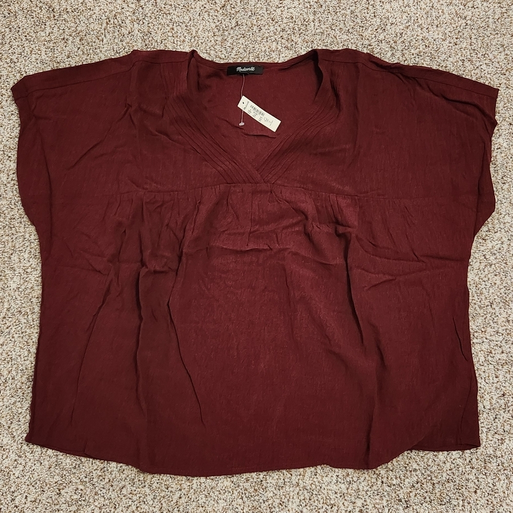 Madewell Burgundy Women's Blouse